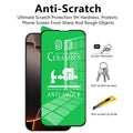 4PCS Clear Ceramic Film For iPhone 17 16 15 14 11 13 12 Pro Max Air 16e 15 14 16 Plus 13 12 Mini XS Max XR X 8 Screen Protector