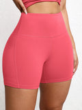 Yoga Shorts with Pockets High Waist Butt Lifting Cyclings Tights Outdoor Workout Jogging Shorts Sportswear Gym Running Short
