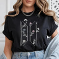 Kpop Swim World Tour Inspired T-Shirt Minimalist Flower Women's Fashion Graphic Clothing Music Lover Streetwear Novelty Tee Gift