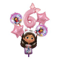 Gabby Dollhouse Birthday Party Supplies Plates Cups Tablecloth Napkins Gabby Cat Birthday Decoration Supply Kit Kids Party Favor
