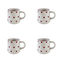 Heart-Shaped Ceramic Mug, Cute Little Heart Ceramic Mug, Coffee Cup, Drinking Cup, Suitable for Home Use, Afternoon Tea, Office Use, Latte Art in Coffee Shops, Souvenirs, Valentine's Day Gifts, Birthday Gifts