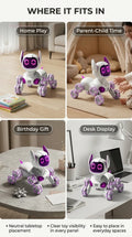 2026 RC Robot Dog Stunt Electronic Voice Command Touch Sensing Music Toy for Kids Boys Girls Children Gift Interactive Pet Robot
