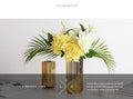 Nordic Ceramic Vase Golden Vase Flower Arrangement Pot Flower Storage Container Home Living Room Desktop Decor Friend's Gift
