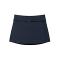 Women's Solid Color Skort with Belt Side Zipper Casual Shorts Skirts Fashionable And Stylish Women's Clothing