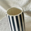 Minimalist Style Black And White Checkered Ceramic Flower Vase, Decorative Plant Pot For Home Bedroom, Living Room, Dining Table