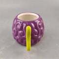 Flame Fruit Ceramic Mug Burning Fruit Design Coffee Cup Creative Anime Style Drinkware for Home Office Daily Use