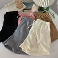 1pcs Summer Womens Casual Solid Shorts Girls Gym Workout Short Pants Ladies High Waisted Yoga Running Short Student Loose Shorts