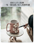 700ml Large Capacity Coffee Cup Office Water Drinkware Chinese Style Hand-painted Cups Ceramic Mug Fathers Day Gifts