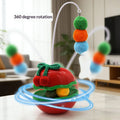 Roly-Poly Toy Tumbler Cat Toys Catnip Feather Teaser Wand Rotating Turntable Interactive Kitten Chew Toy Pet Supplies