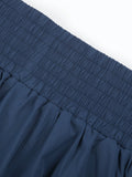 CHRLEISURE Women's Running Shorts with Zipper Pockets Quick-Dry Gym Shorts with Liner Elastic Waist Band Athletic Shorts