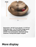 Magic Organ Cat Scratcher Round Corrugated Scratch Board Grinding Claw Toy Scratching Post for Cats Kitten Accessories With Ball