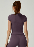 Women Yoga Top Seamless Sport T Shirts Fitness Clothes Short Sleeve Yoga Shirt Gym Top Running  Active Wear