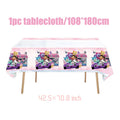 Gabby Dollhouse Birthday Party Supplies Plates Cups Tablecloth Napkins Gabby Cat Birthday Decoration Supply Kit Kids Party Favor