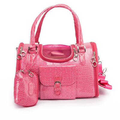 Portable Dogs carrier Pet Cat Shoulder Handbag Car Seat Control Nonslip Dog Carriers Safe Small Dog Leather carrier Chihuahua