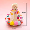 Colorful Dog Cat Birthday Hat Adjustable Cat Birthday Scarf Hat Set Cute Dog Bib Pet Birthday Party Dress Up Hat Dog Accessories