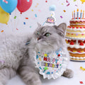 1 Pc Pet Birthday Hat Bib Set Cute Pet Party Costume For Small Medium Large Dogs Cats Pet Birthday Photo Prop
