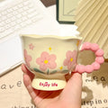 High-value birthday gifts for girls, tulip ceramic cups, gift boxes, flower mugs