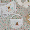 100% Cotton Pet Bib Lace Edge Bear Print Dog Bandana Saliva Towel for Small Dogs Cats Puppy Accessories