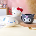 For Sanrio My Melody Mugs Cartoon Cute Creative Relief Ceramic Cup Home Milk Coffee Water Cup for Kids Girls Adult Holiday Gift