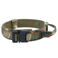 Lighter Aviation Aluminum Metal Buckle Dog Collar Adjustable Nylon Heavy Duty Tactical Training Dog Collar With Handle