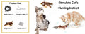 Self-Moving Automatic Cat Teaser Ball with Faux Tail Rechargeable Smart Sensor Cat Toy for Indoor Cats Cat Toys Interactive