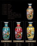 Jingdezhen Floor-standing Ceramic Large Flower Vase for Floral Arrangement Simple European-style Living Room Modern Home Decor C