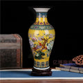 Jingdezhen Floor-standing Ceramic Large Flower Vase for Floral Arrangement Simple European-style Living Room Modern Home Decor C