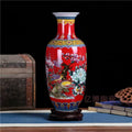 Jingdezhen Floor-standing Ceramic Large Flower Vase for Floral Arrangement Simple European-style Living Room Modern Home Decor C