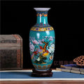 Jingdezhen Floor-standing Ceramic Large Flower Vase for Floral Arrangement Simple European-style Living Room Modern Home Decor C